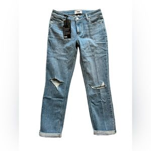 Paige Transcend Brigitte Mid-Rise Boyfriend Jeans